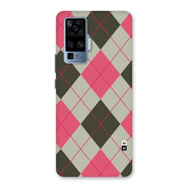 Check And Lines Back Case for Vivo X50 Pro