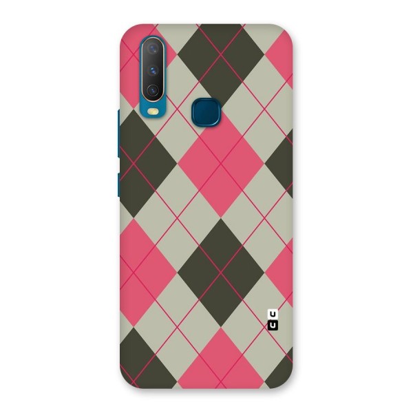 Check And Lines Back Case for Vivo Y15