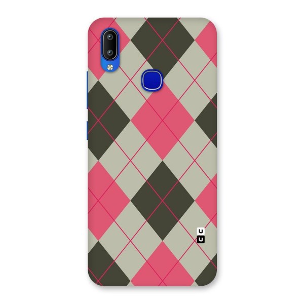 Check And Lines Back Case for Vivo Y91