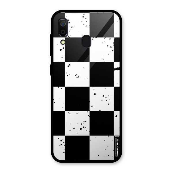 Check Mate Glass Back Case for Galaxy A30