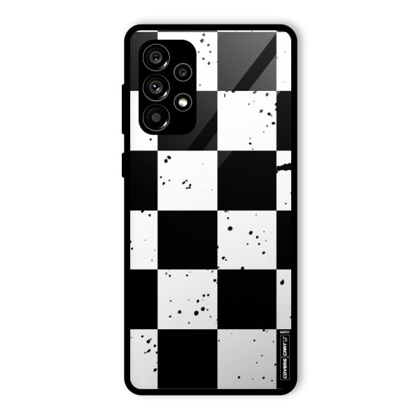 Check Mate Glass Back Case for Galaxy A73 5G