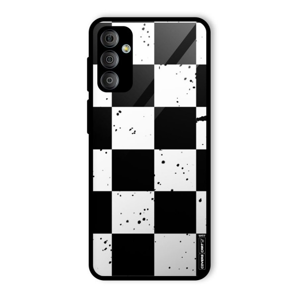 Check Mate Glass Back Case for Galaxy F23