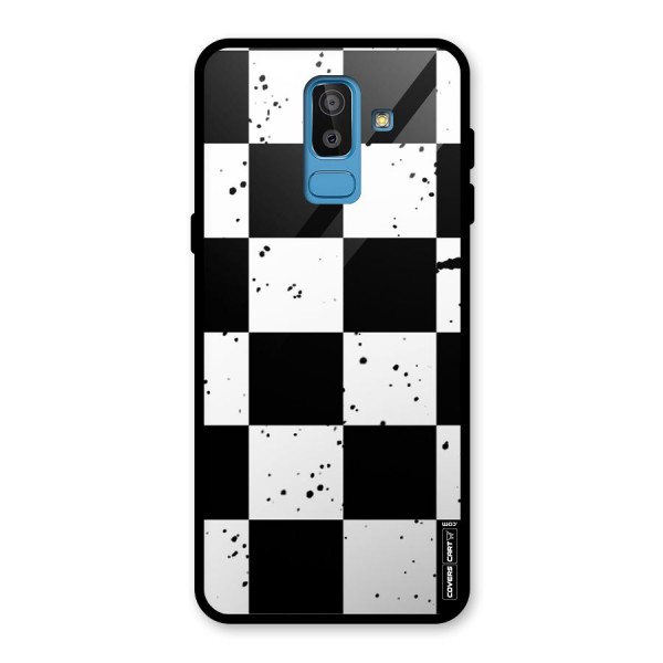 Check Mate Glass Back Case for Galaxy J8