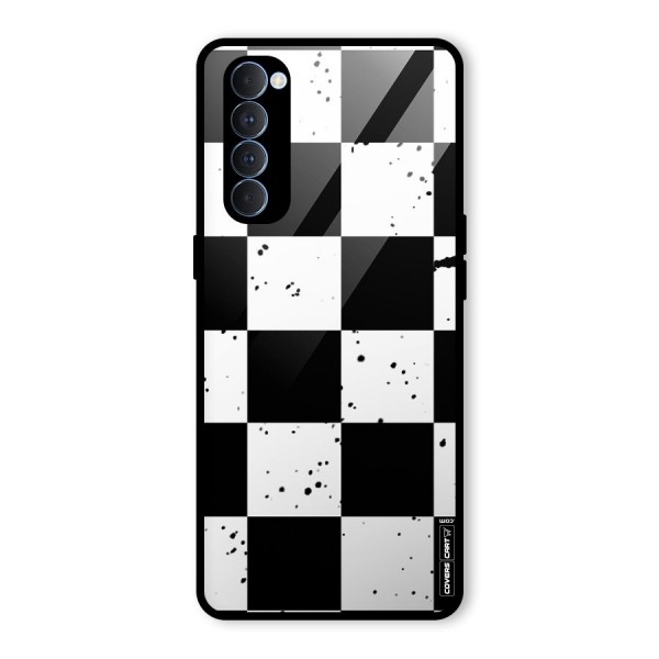 Check Mate Glass Back Case for Oppo Reno4 Pro