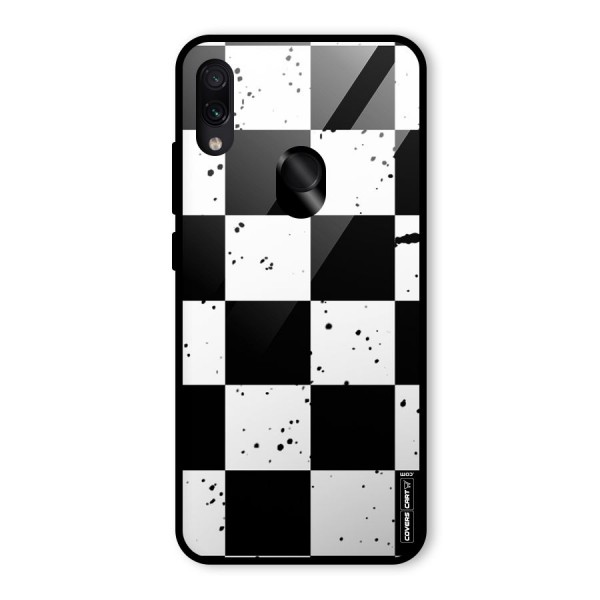 Check Mate Glass Back Case for Redmi Note 7S