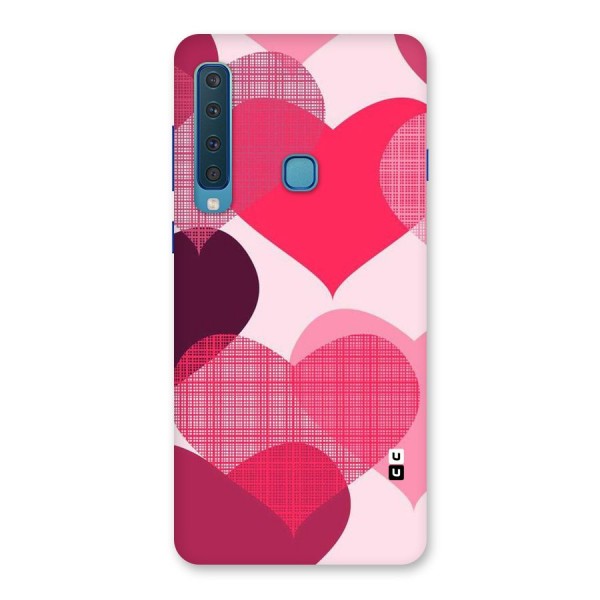 Check Pink Hearts Back Case for Galaxy A9 (2018)