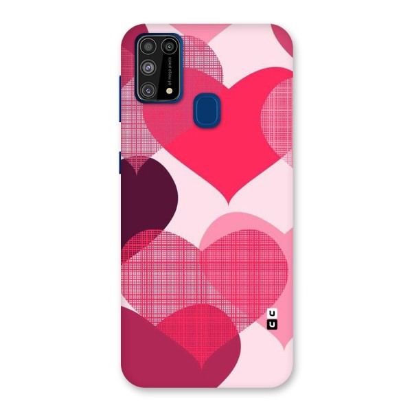 Check Pink Hearts Back Case for Galaxy F41