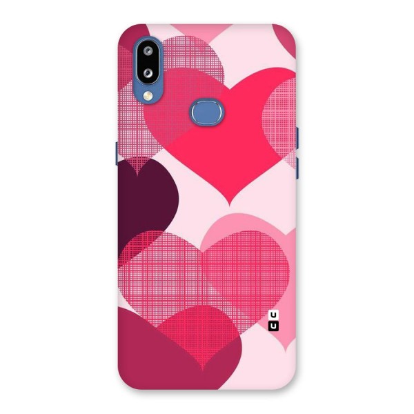 Check Pink Hearts Back Case for Galaxy M01s