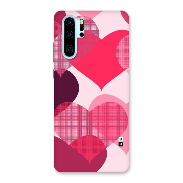 Check Pink Hearts Back Case for Huawei P30 Pro