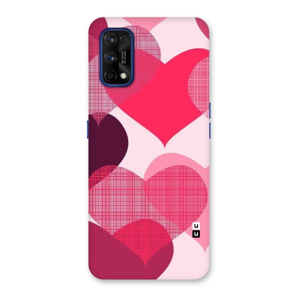 Check Pink Hearts Back Case for Realme 7 Pro