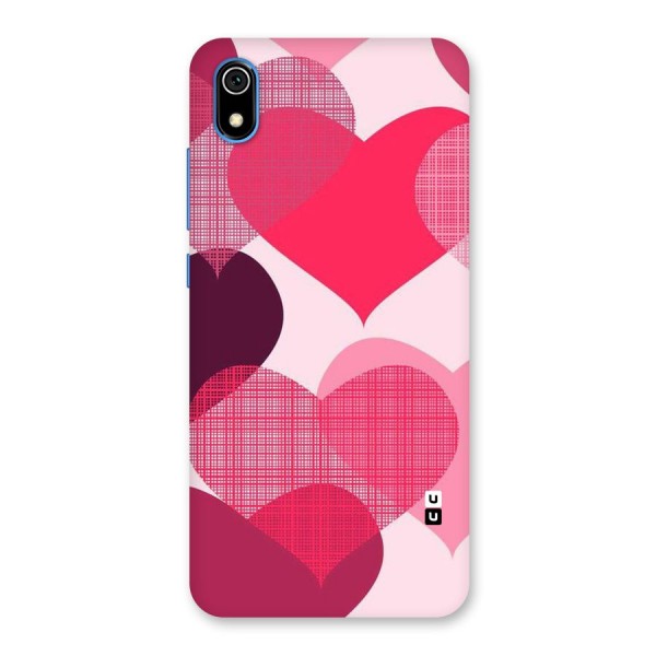 Check Pink Hearts Back Case for Redmi 7A