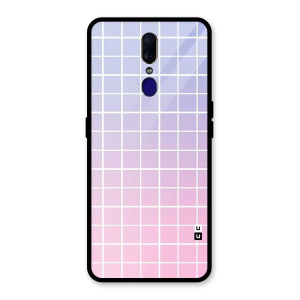 Check Shades Glass Back Case for Oppo F11