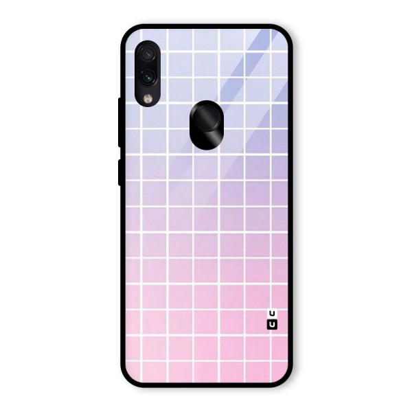 Check Shades Glass Back Case for Redmi Note 7