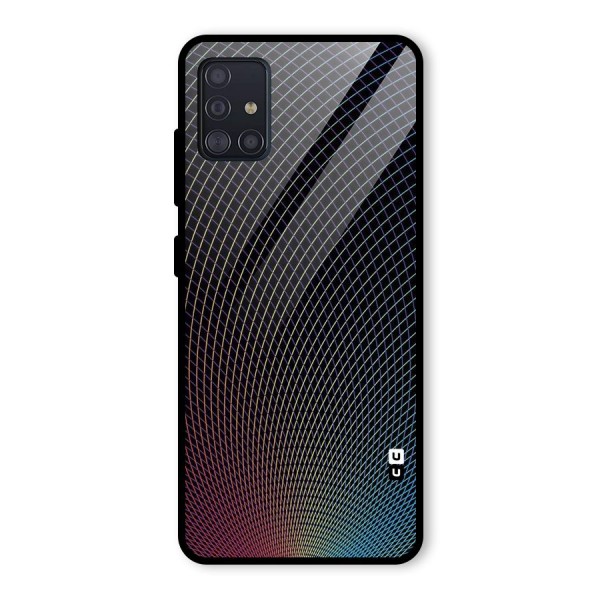 Check Swirls Glass Back Case for Galaxy A51