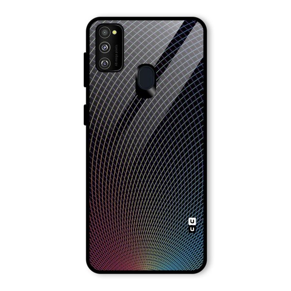 Check Swirls Glass Back Case for Galaxy M21