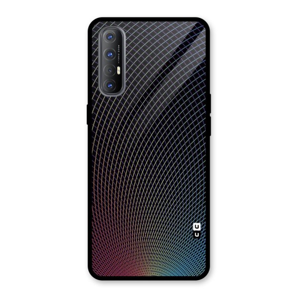 Check Swirls Glass Back Case for Oppo Reno3 Pro