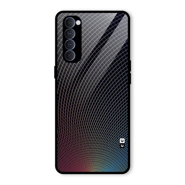 Check Swirls Glass Back Case for Oppo Reno4 Pro