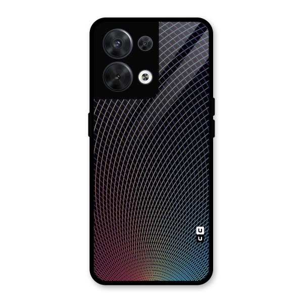 Check Swirls Glass Back Case for Oppo Reno8 5G