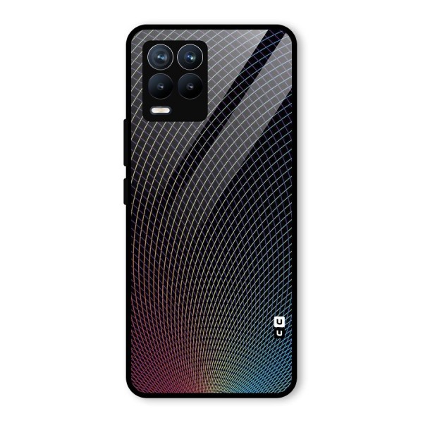 Check Swirls Glass Back Case for Realme 8 Pro