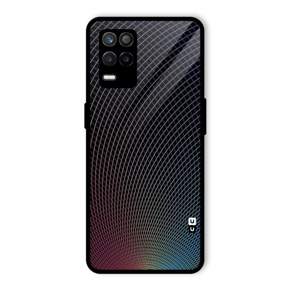 Check Swirls Glass Back Case for Realme 9 5G