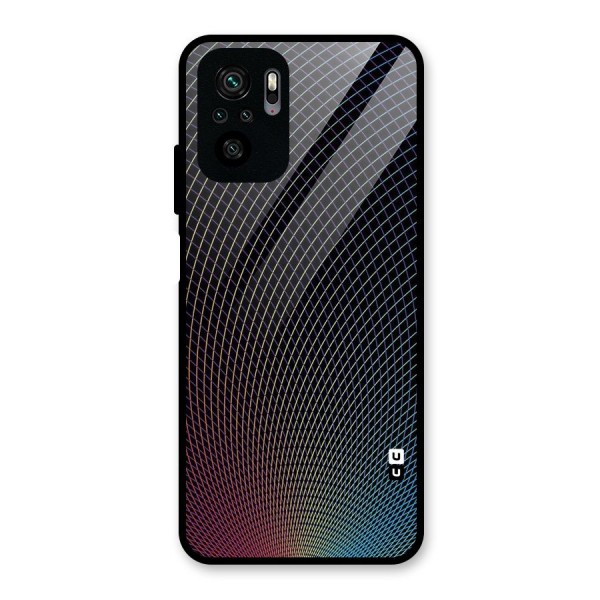 Check Swirls Glass Back Case for Redmi Note 10