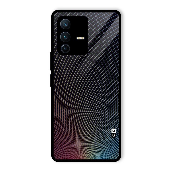 Check Swirls Glass Back Case for Vivo V23 Pro