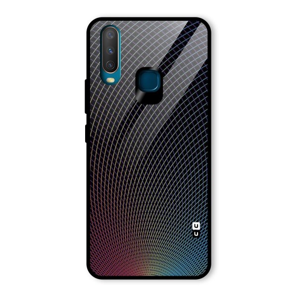 Check Swirls Glass Back Case for Vivo Y12