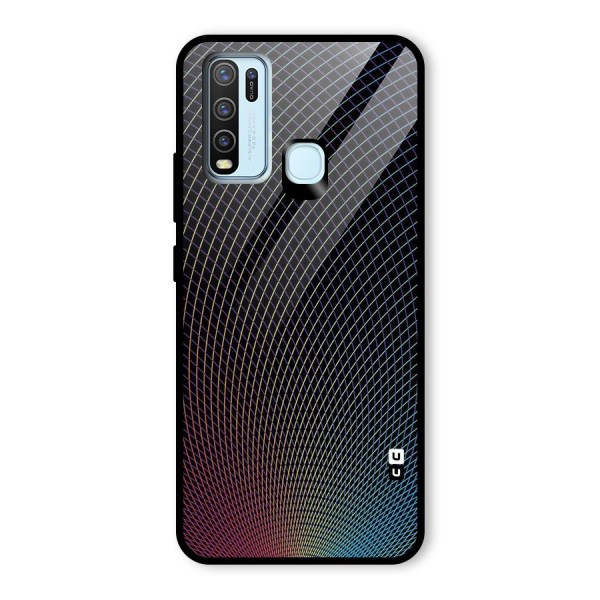 Check Swirls Glass Back Case for Vivo Y30