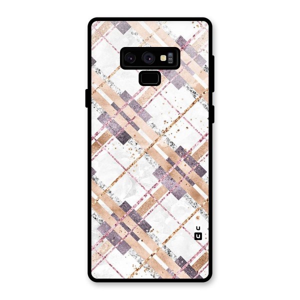 Check Trouble Glass Back Case for Galaxy Note 9