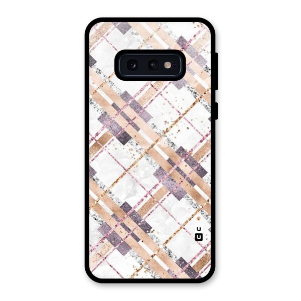 Check Trouble Glass Back Case for Galaxy S10e