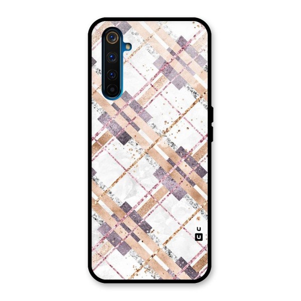 Check Trouble Glass Back Case for Realme 6 Pro