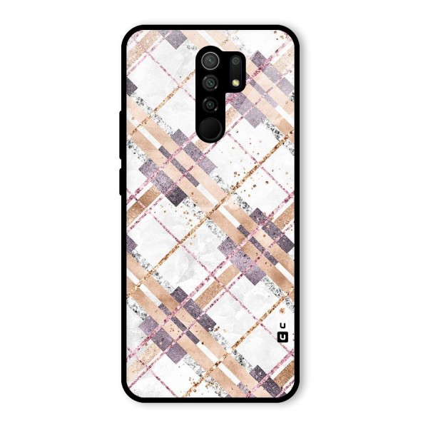 Check Trouble Glass Back Case for Redmi 9 Prime