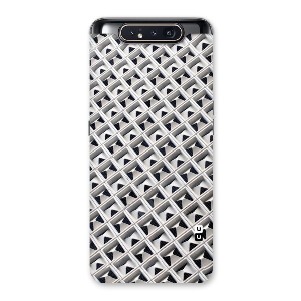 Check White Design Back Case for Galaxy A80