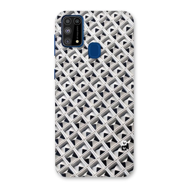 Check White Design Back Case for Galaxy F41