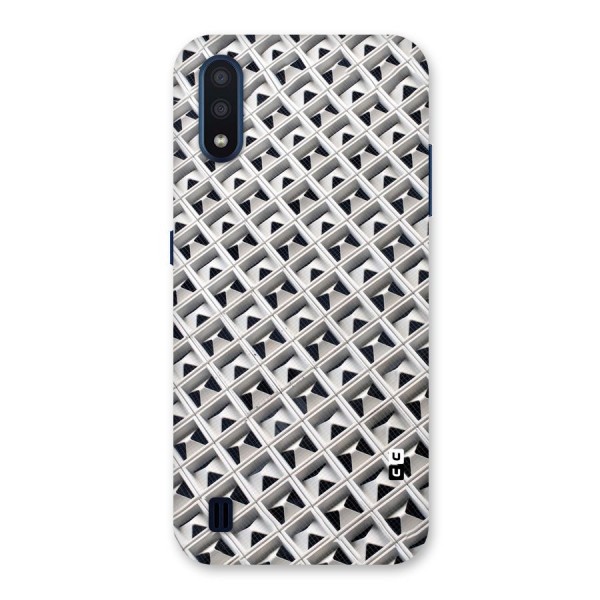 Check White Design Back Case for Galaxy M01