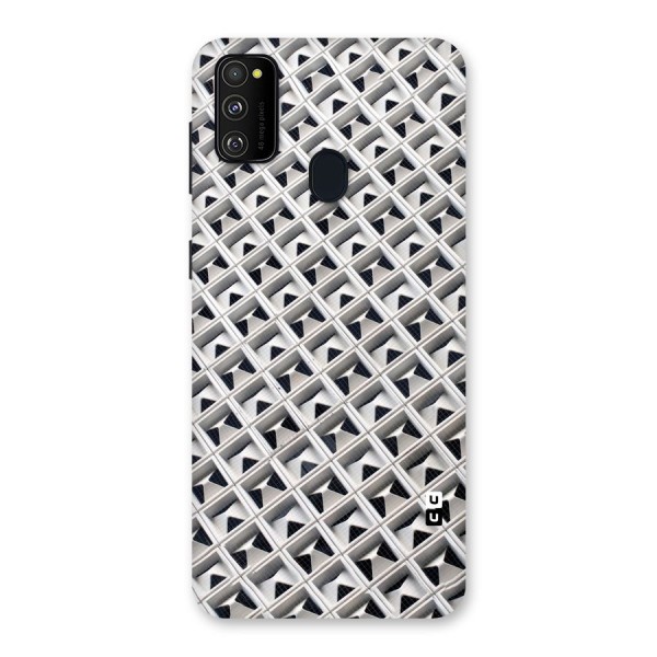 Check White Design Back Case for Galaxy M21