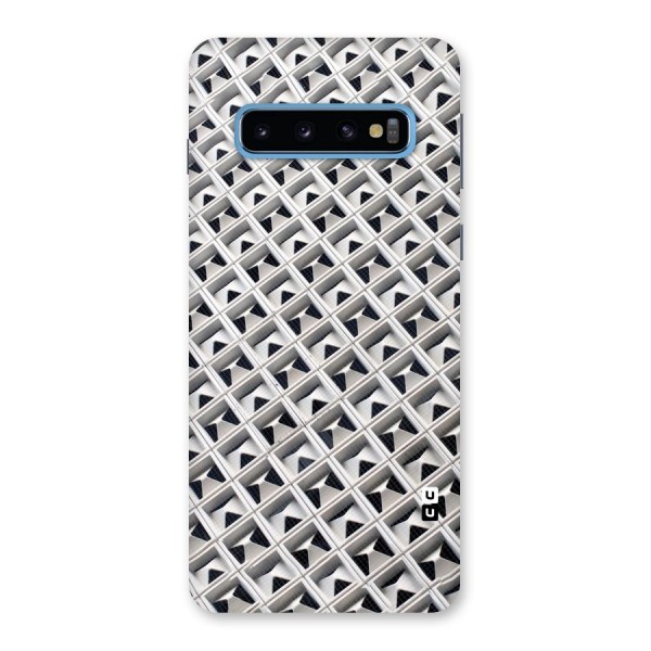 Check White Design Back Case for Galaxy S10