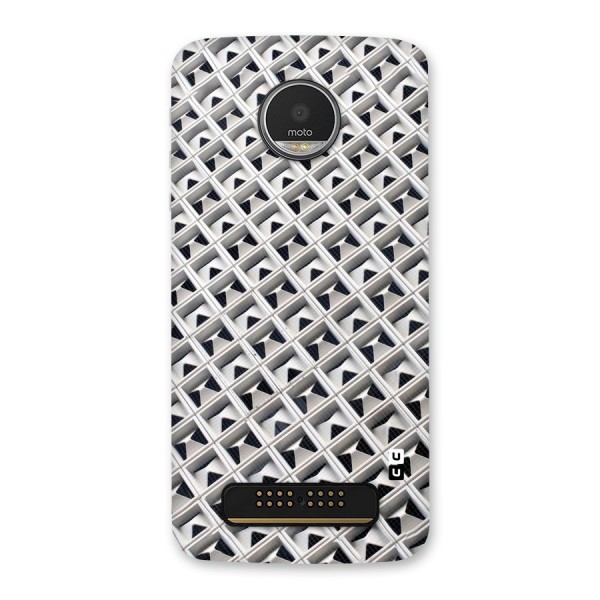 Check White Design Back Case for Moto Z Play