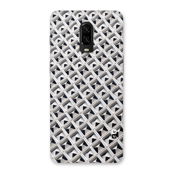 Check White Design Back Case for OnePlus 6T