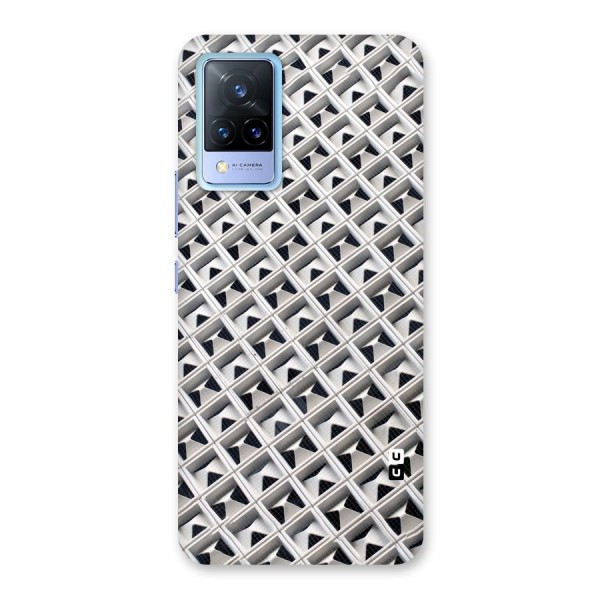 Check White Design Back Case for Vivo V21 5G