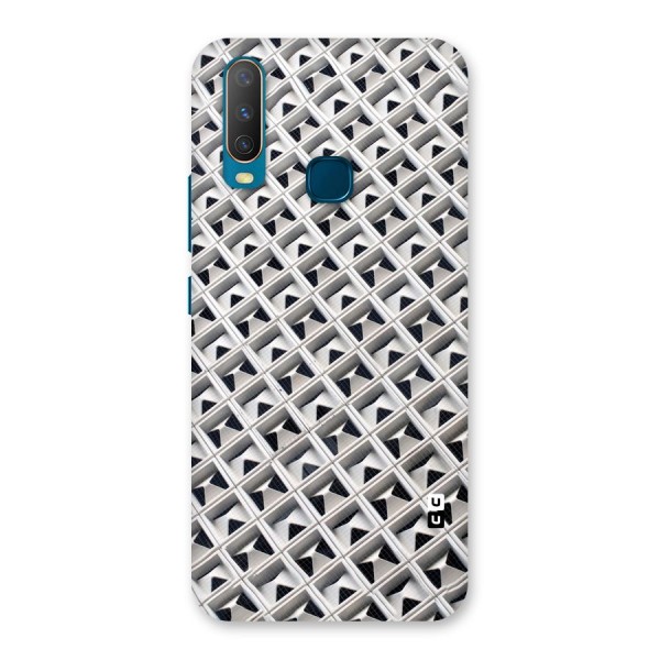 Check White Design Back Case for Vivo Y12