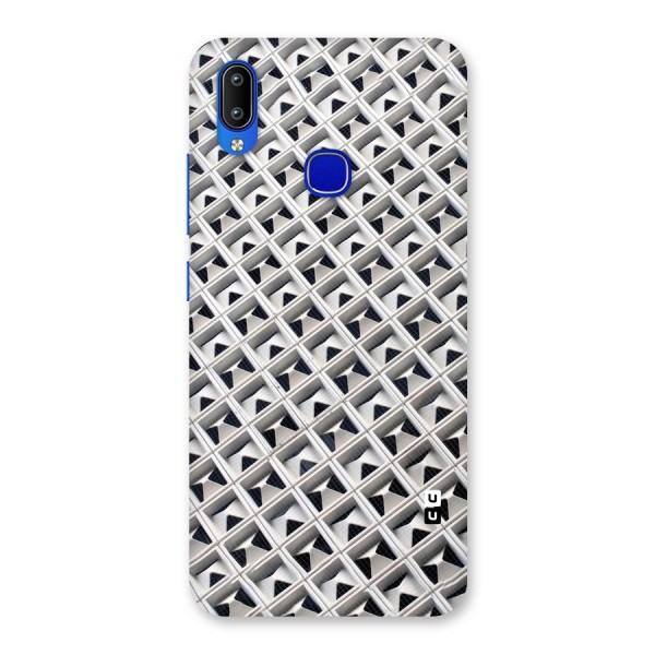 Check White Design Back Case for Vivo Y91