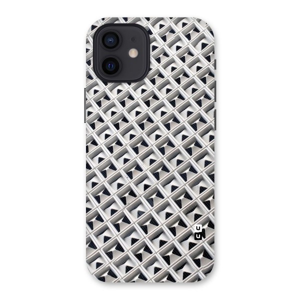 Check White Design Back Case for iPhone 12