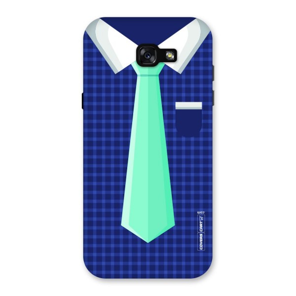 Checked Shirt Tie Back Case for Galaxy A7 (2017)