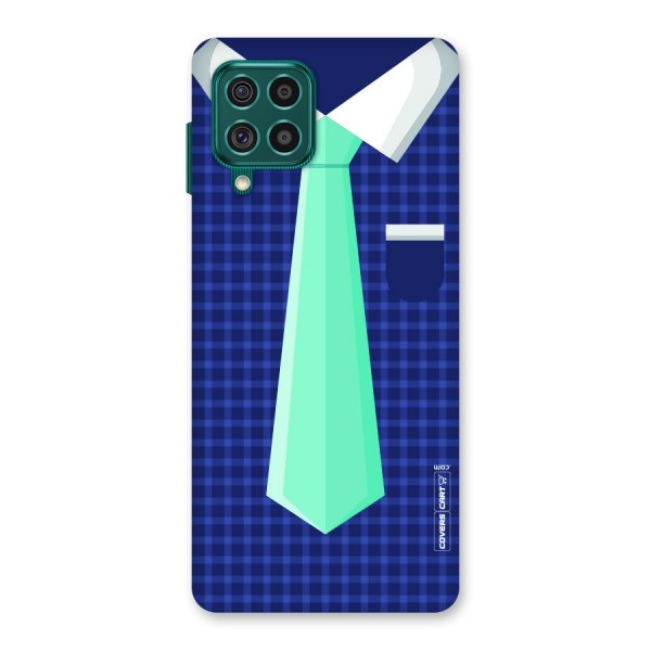 Checked Shirt Tie Back Case for Galaxy F62