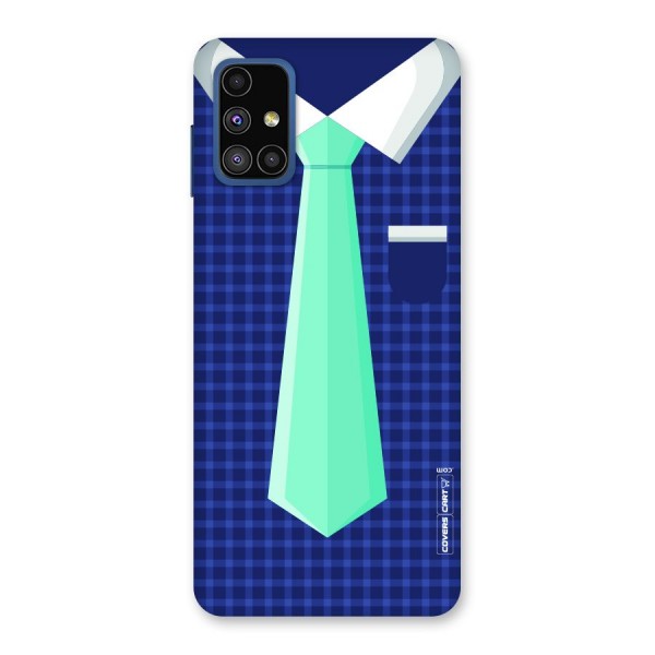 Checked Shirt Tie Back Case for Galaxy M51