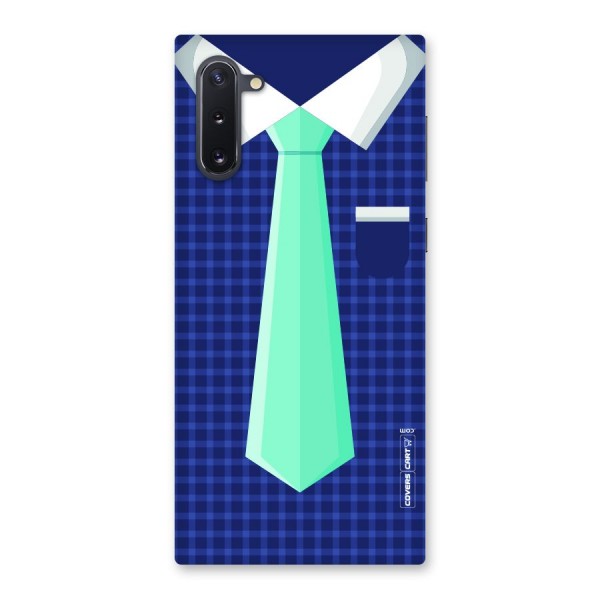 Checked Shirt Tie Back Case for Galaxy Note 10