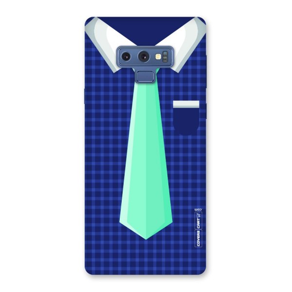 Checked Shirt Tie Back Case for Galaxy Note 9