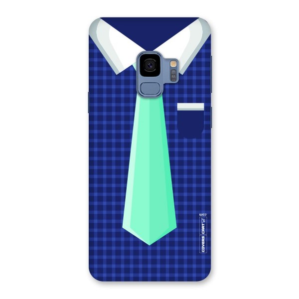 Checked Shirt Tie Back Case for Galaxy S9