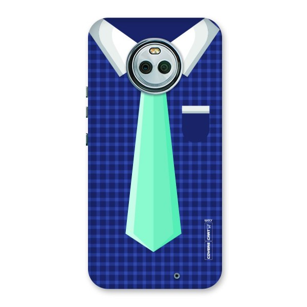 Checked Shirt Tie Back Case for Moto X4